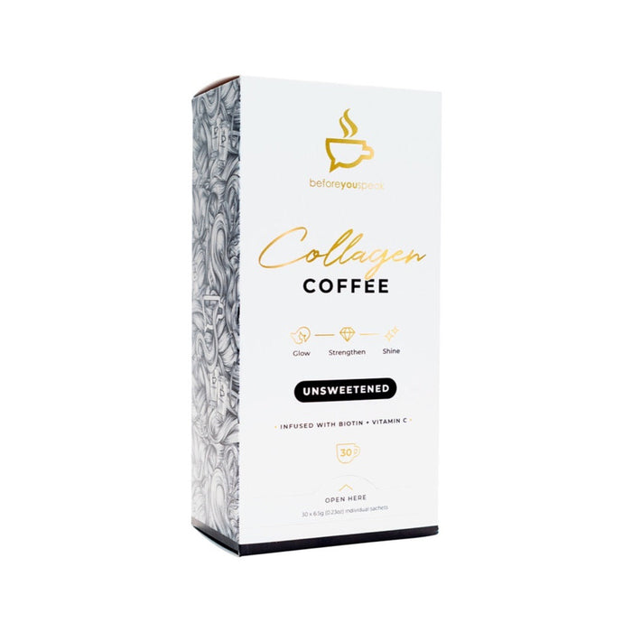 BEFORE YOU SPEAK Collagen Coffee Unsweetened 6.5g x 7 Pack