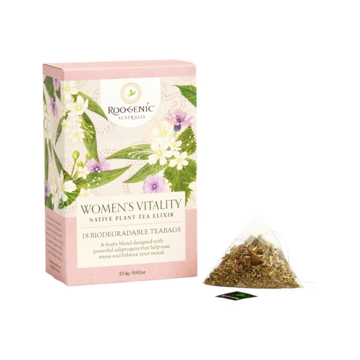 ROOGENIC Australia Women's Vitality (Native Plant Tea Elixir) 18 Tea Bags