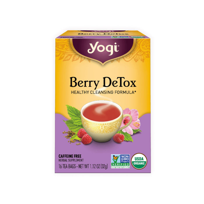 YOGI TEA Herbal Tea Bags Berry DeTox 16 Tea Bags 1 Pack