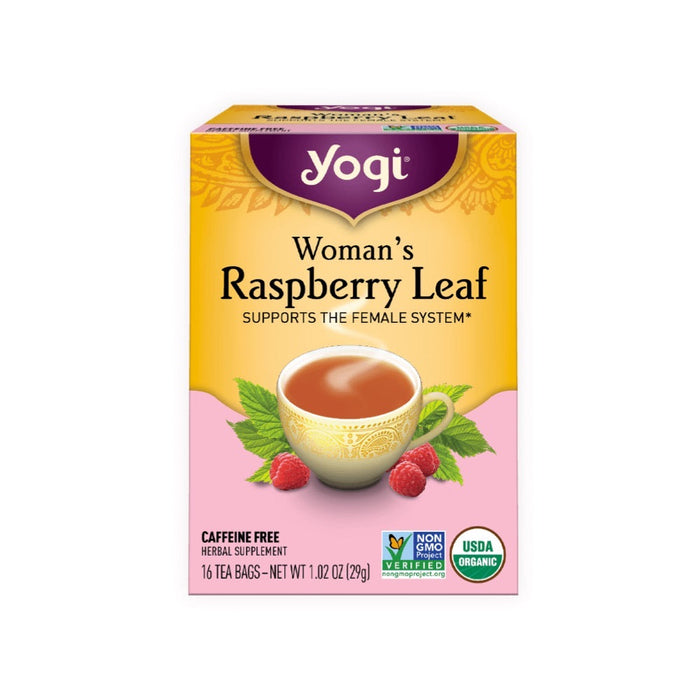 YOGI TEA Herbal Tea Bags Woman's Raspberry Leaf 16pk 1 Pack