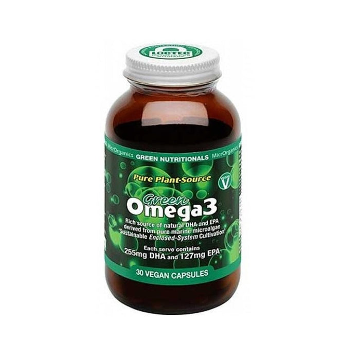 GREEN NUTRITIONALS Green Omega3 Vegan Capsules 127mg 30 Veg Capsules