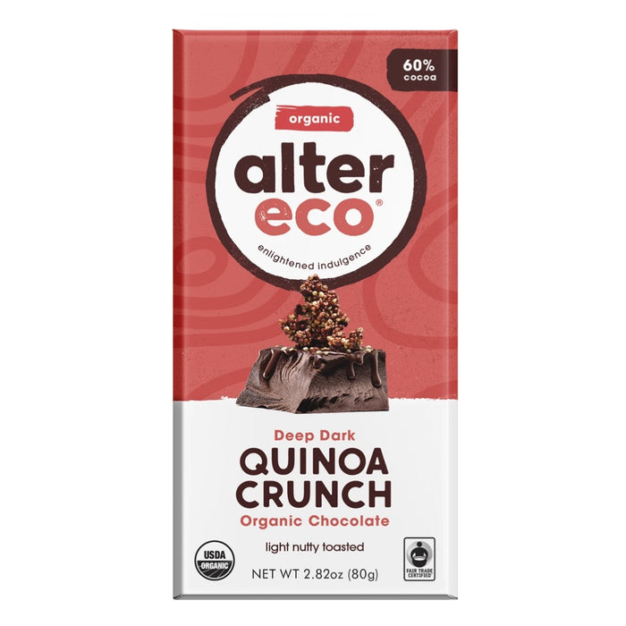 ALTER ECO Organic Dark Chocolate Quinoa 80g