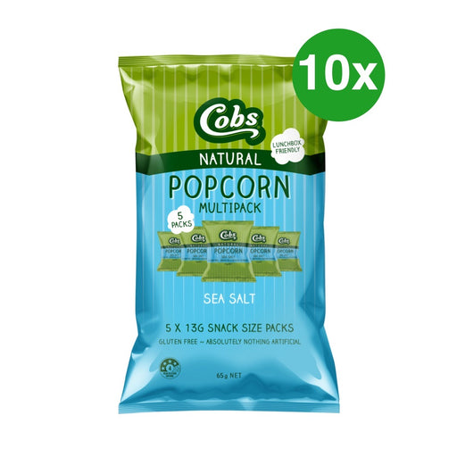 Bulk Deals: Cobs Popcorn Multipack Sea Salt 10x5x13g