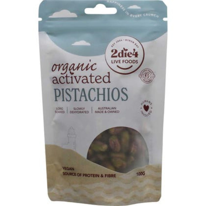 2DIE4 LIVE FOODS Activated Organic Pistachios 100g