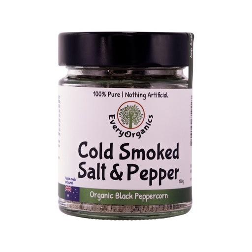 EVERYORGANICS Cold Smoked Salt & Pepper Organic Black Peppercorn - 130g