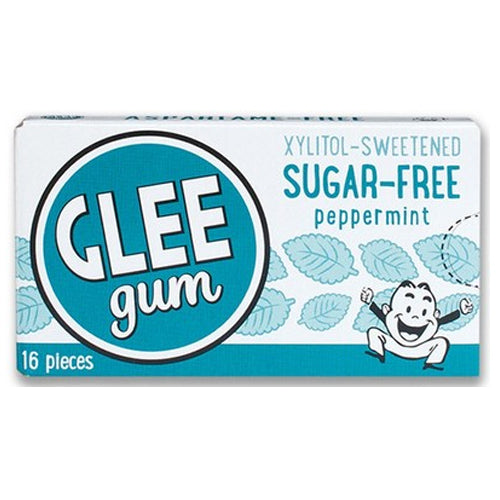 GLEE GUM Sugar free Chewing Gum Peppermint Box x 12 BULK