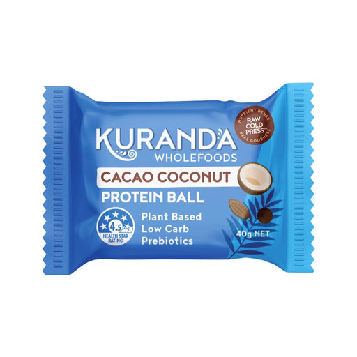 Kuranda Wholefoods Protein Ball Cacao Coconut 40g x 12 Display