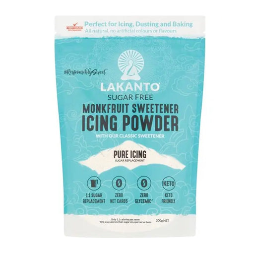 LAKANTO Icing Powder - Monkfruit Sweetener Icing Sugar Replacement