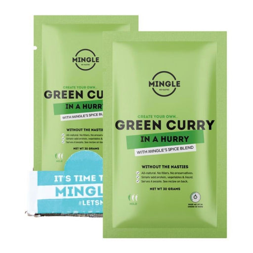 MINGLE Natural Seasoning Blend Green Curry - 12x30g