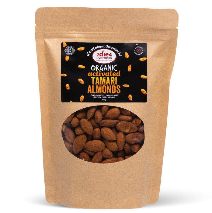 2DIE4 LIVE FOODS Activated Organic Tamari Almonds 300g