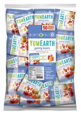 YUMEARTH Organic Gummy Bears Snack Packs Refill Bag Only 20g