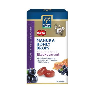 MANUKA HEALTH Manuka Health Honey Drops with Blackcurrent MGO 400+ 65g