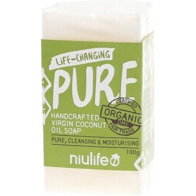 NIULIFE Coconut Oil Soap Pure - Unscented 100g