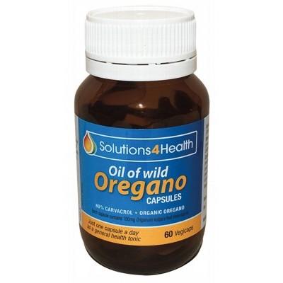 SOLUTIONS 4 HEALTH Oil of Wild Oregano VegeCaps 60