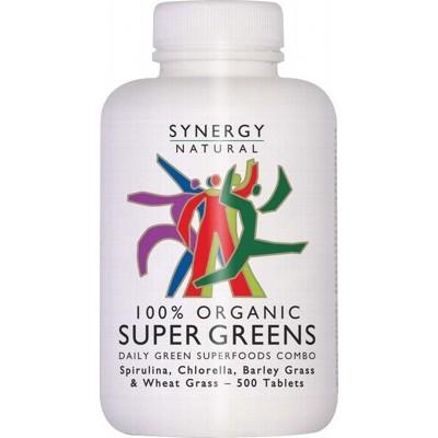 SYNERGY ORGANIC - Organic Super Greens 500 Tablets