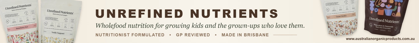 Unrefined Nutrients Kid's Immune Protein and Magnesium Hot Chocolate available at Australian Organic Products
