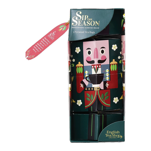 ENGLISH TEA SHOP Nutcracker Stack Valour 3 Pyramid Tea Bags 6g
