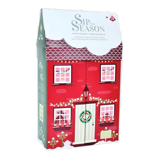 ENGLISH TEA SHOP Christmas Cottage 28 Pyramid Tea Bags 57g