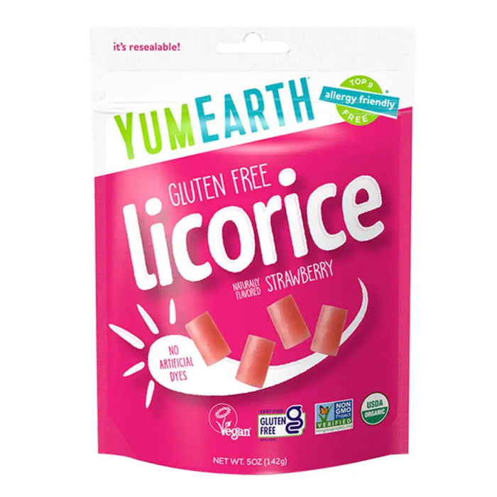 YUMEARTH Organic Licorice - Strawberry 142g