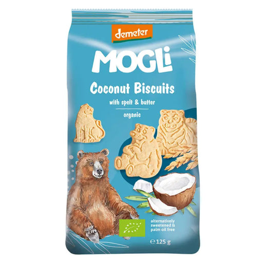 Mogli Organic Spelt Biscuits Coconut 125g x 7