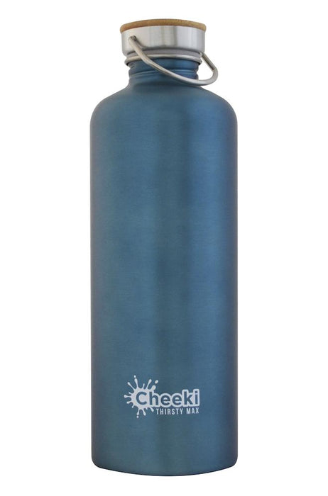 CHEEKI Stainless Steel Bottle 'Thirsty Max' 1.6L Teal