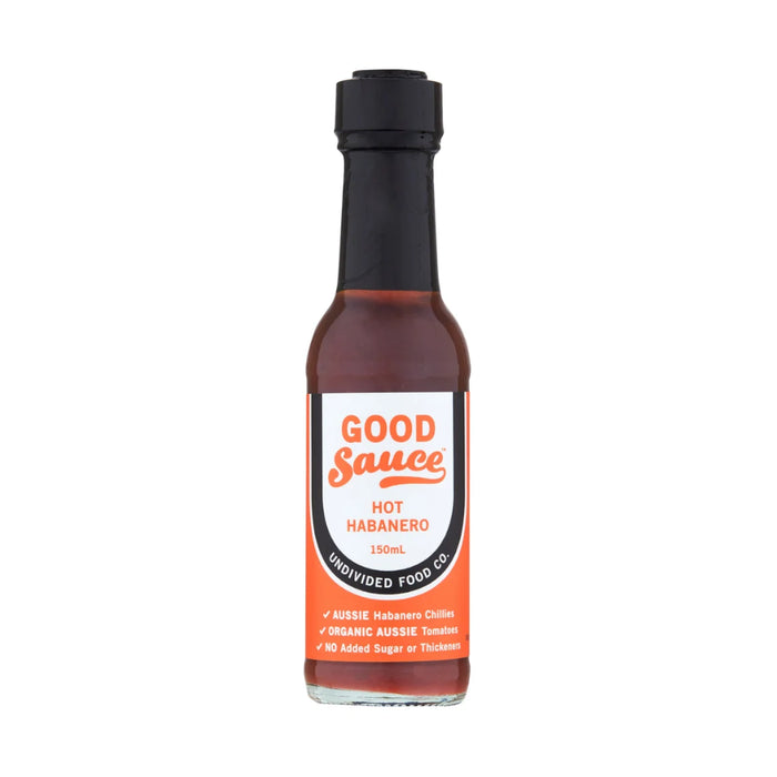 Undivided Food Co Good Sauce Hot Habanero 6x150ml