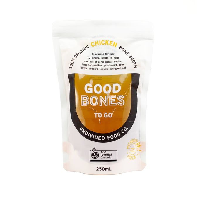 Undivided Food Co Good Bones 100% Organic Chicken Bone Broth 8x250ml