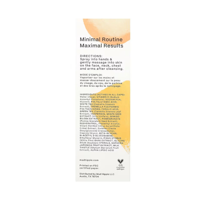 Mad Hippie Vitamin C Toning Mist 118ml