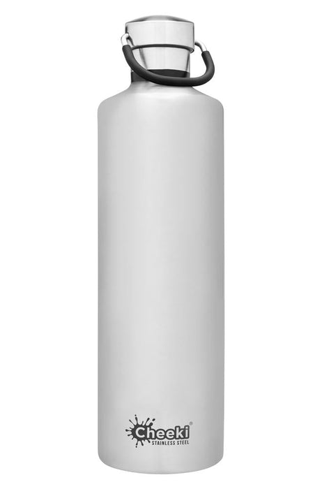 CHEEKI Stainless Steel Bottle Insulated 1L Silver