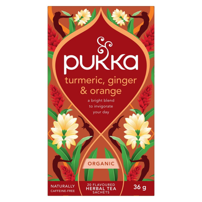 Pukka Turmeric, Ginger & Orange (Previously Turmeric Active) x 20 Teabags