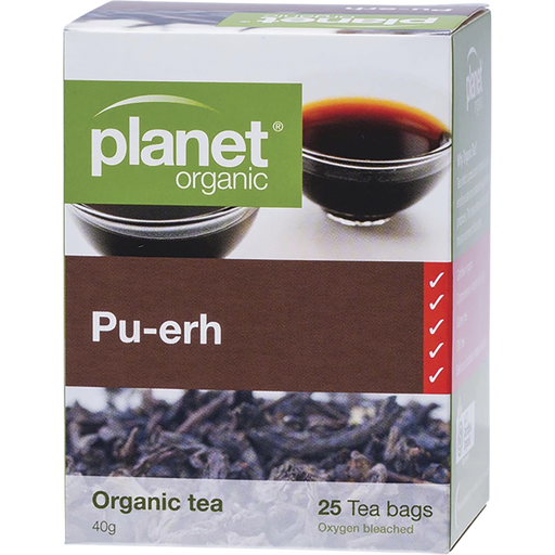 PLANET ORGANIC Herbal Tea Pu-erh - 25 Bags