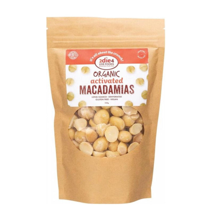 2DIE4 LIVE FOODS Organic Activated Macadamias 250g