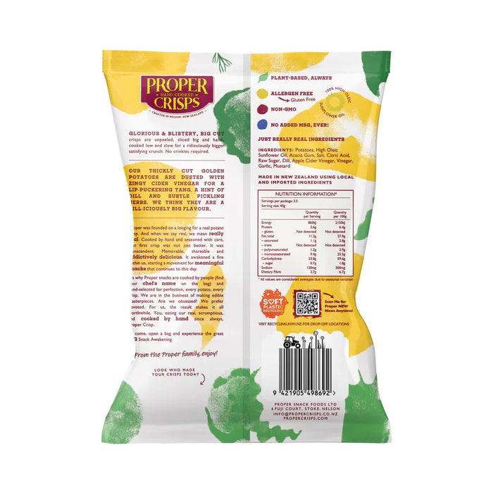 Proper Crisps Big Cut Dill Pickle 140g