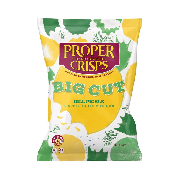 Proper Crisps Big Cut Dill Pickle 140g