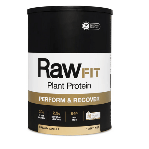 AMAZONIA RawFIT Plant Protein Perform & Recover 1.25kg front of can