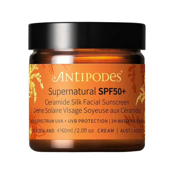 Antipodes Supernatural SPF50+ Ceramide Silk Sunscreen 60ml