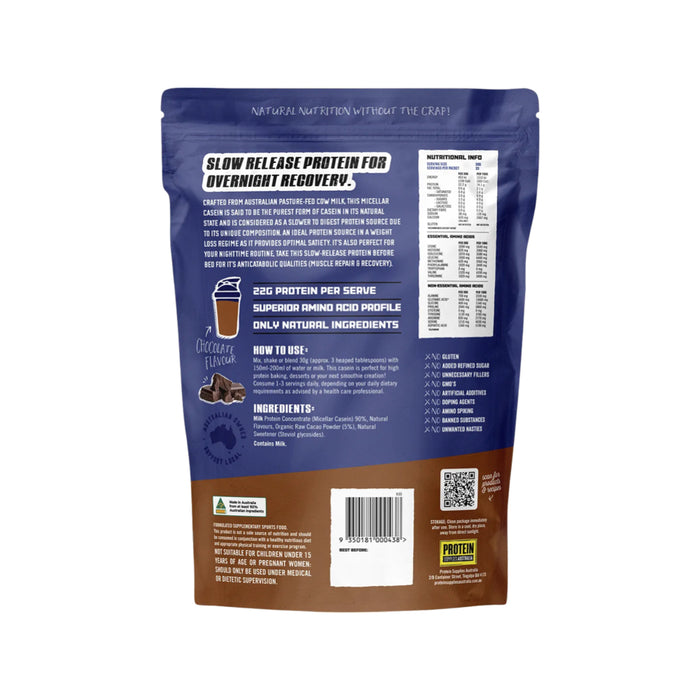 PROTEIN SUPPLIES AUSTRALIA Micellar Casein Protein Chocolate 1kg