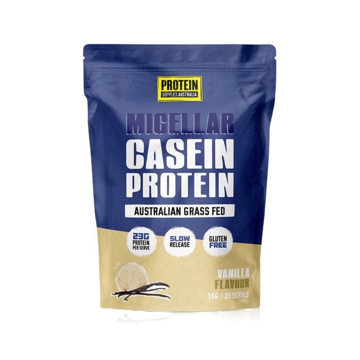 PROTEIN SUPPLIES AUSTRALIA Micellar Casein Protein Vanilla 1kg