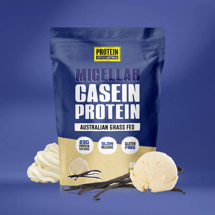 PROTEIN SUPPLIES AUSTRALIA Micellar Casein Protein Vanilla 1kg
