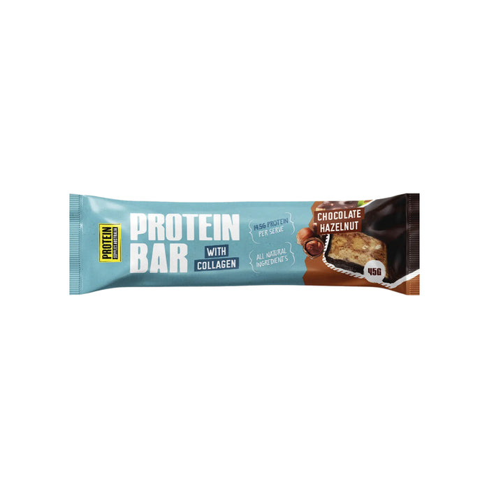 PROTEIN SUPPLIES AUSTRALIA Protein Bar with Collagen Chocolate Hazelnut 12x45g