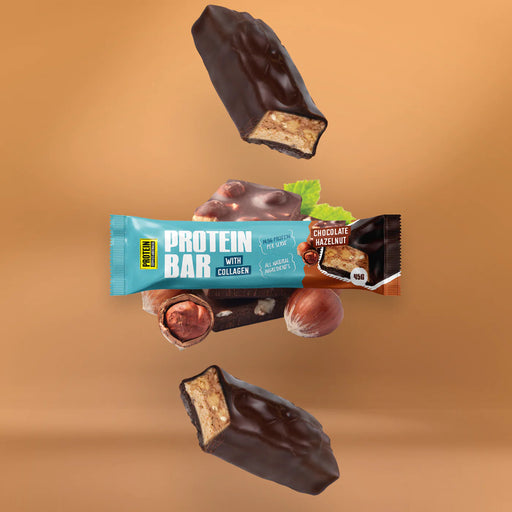 PROTEIN SUPPLIES AUSTRALIA Protein Bar with Collagen Chocolate Hazelnut 12x45g