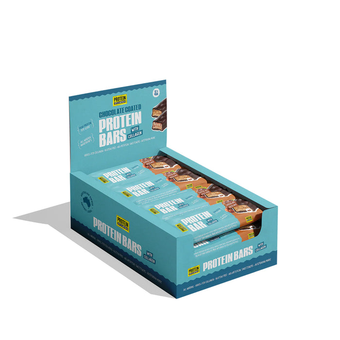 PROTEIN SUPPLIES AUSTRALIA Protein Bar with Collagen Chocolate Hazelnut 12x45g