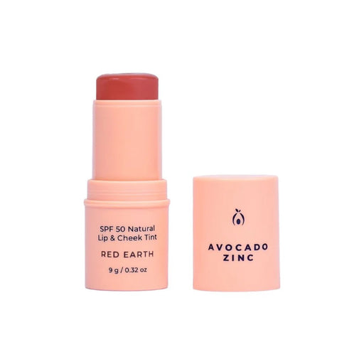 Avocado Zinc SPF50 Natural Lip & Cheek Tint - Red Earth 9g