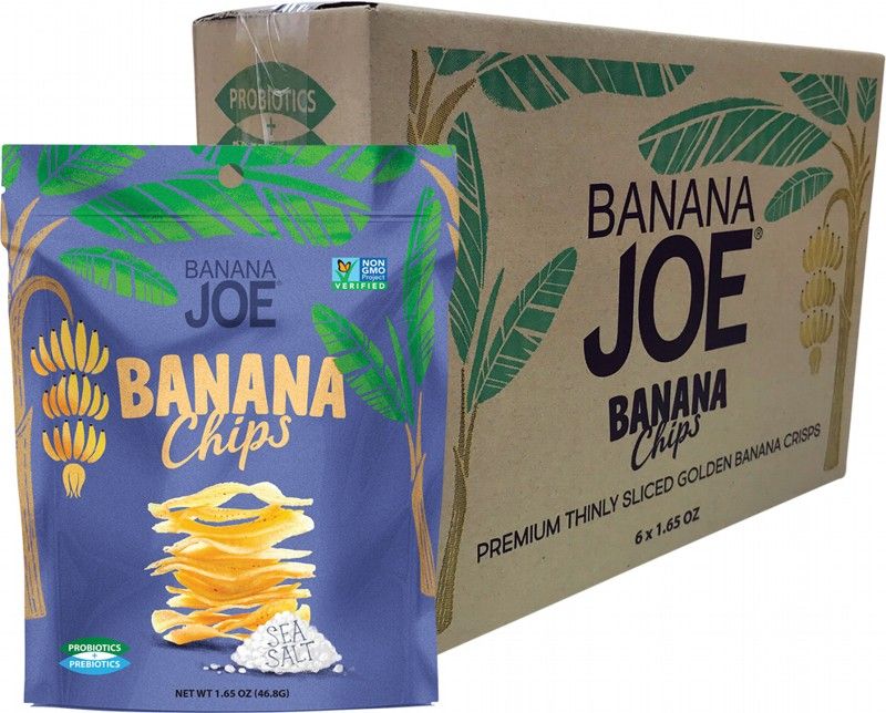 BANANA JOE Banana Chips 6x46.8g Sea Salt