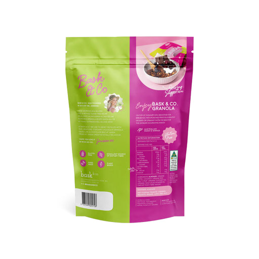 Bask & Co Gluten Free Granola Clusters - Dark Chocolate 250g