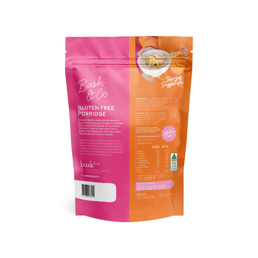 Bask and Co Gluten Free Porridge - Almond & Cinnamon 400g