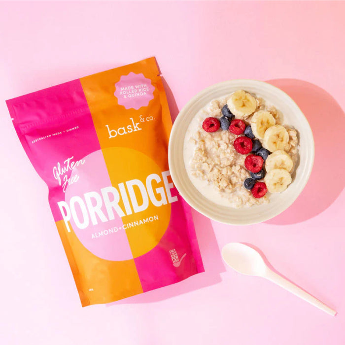 Bask and Co Gluten Free Porridge - Almond & Cinnamon 400g