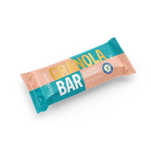 Bask and Co Almond & Coconut Granola Bars 12x45g