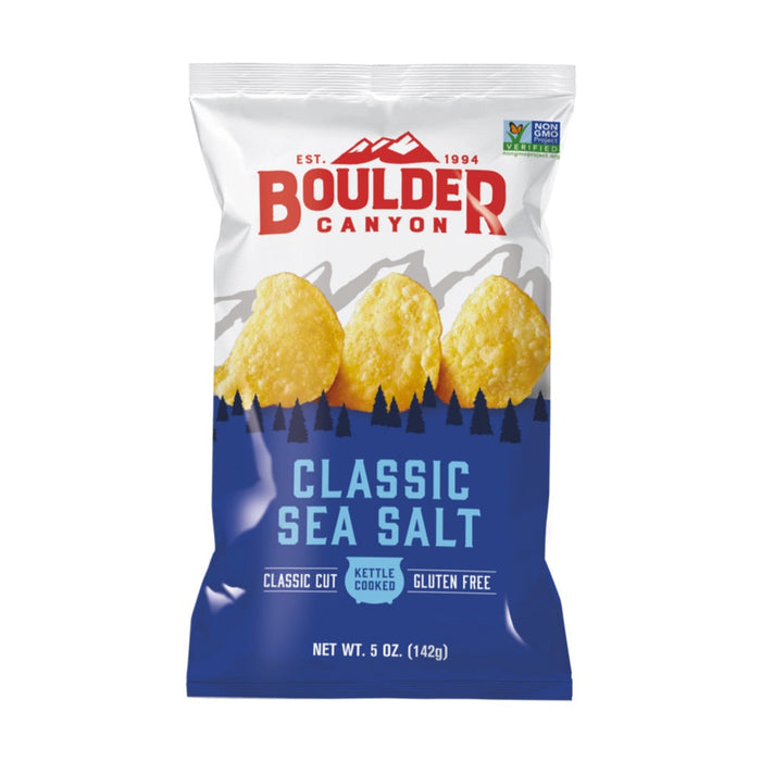 BOULDER CANYON Totally Natural (Sea Salt) Potato Chips 142g