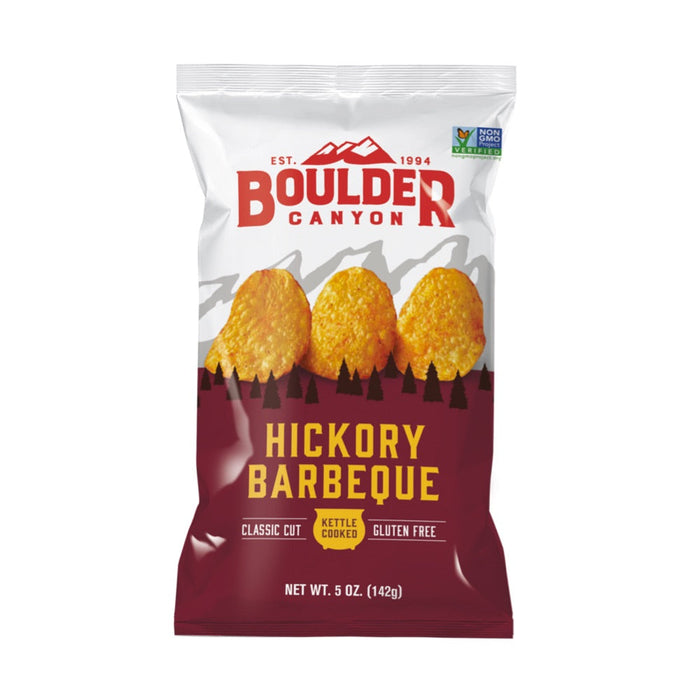 BOULDER CANYON Classic Hickory Barbeque Potato Chips 142g